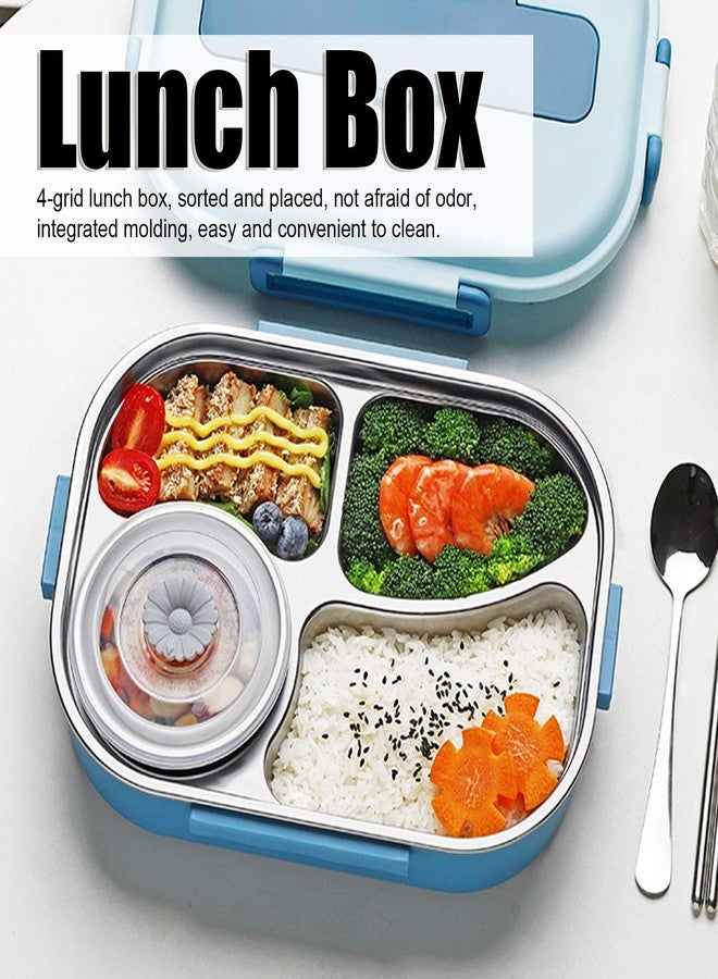 ZENIKO 01 Lunch Box, Dinnerware Portable Bento Box, Stainless Steel Lunch Box for Office Meals Canteens Family Meals Classroom Lunches(#1) - Image 2